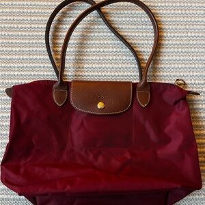Longchamp Deep Red Tote Bag